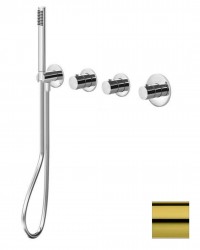 PAFFONI - Modular Box Termostatická batéria pod omietku, na 2 spotrebiče, zlatá (MDE000HG)