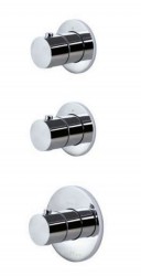 PAFFONI - Modular Box Termostatická batéria pod omietku, pre 2 spotrebiče, chróm (MDE018CR)