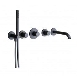 PAFFONI - Modular Box Termostatická batéria pod omietku, pre 2 spotrebiče, matná čierna (MDE001NO)