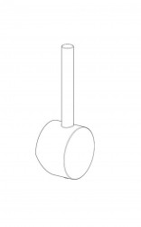 PAFFONI - Ovládacia páka, matná čierna (ZLEV195NO)