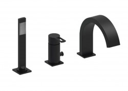 PAFFONI - Ringo Batéria na okraj vane, 3-otvorová inštalácia, matná čierna (RIN040LNO)