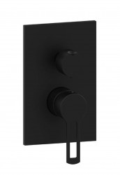 PAFFONI - Ringo Batéria pod omietku s telesom, na 2 spotrebiče, matná čierna (RIN018NO/M)