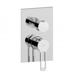 PAFFONI - Ringo Sprchová podomítková baterie s přepínačem, 2 vývody, chrom (RIN018CR)