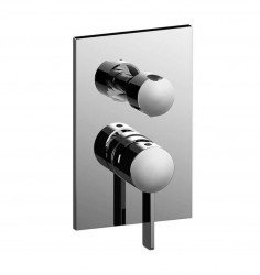 PAFFONI - Rock Sprchová podomietková batéria s prepínačom, 2 vývody, chróm (RO018CR)