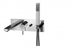 PAFFONI - Rock Vaňová batéria pod omietku s príslušenstvom a telesom, chróm (RO001CR)