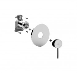 PAFFONI - Stick Batéria pod omietku na 1 spotrebič, chróm (SKBOX010CR)