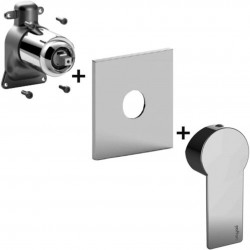 PAFFONI - Tango Batéria pod omietku na 1 spotrebič, chróm (TABOX010CR)