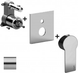 PAFFONI - Tango Batéria pod omietku na 2 spotrebiče, nerezová (TABOX015ST/M)