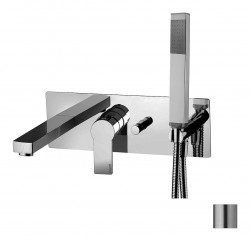 PAFFONI - Tango Vaňová batéria pod omietku s príslušenstvom a telesom, nerezová (TA001ST)