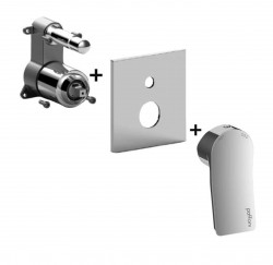 PAFFONI - Tilt Batéria pod omietku pre 2 spotrebiče, chróm (TIBOX015CR)