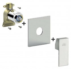 PAFFONI - West Batéria pod omietku na 1 spotrebič, chróm (WSBOX010CR)