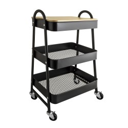 Polica na kolieskach AWD Interior čierna 1822 (AWD02041822)