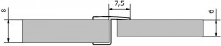 POLYSAN - Akrylové tesnenie medzi sklá (praporek), dĺžka 2000 na 8 sklo (309B5-08)