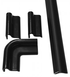 POLYSAN - ALTIS BLACK pretoková lišta 1000  s koncovkami (NDALB05)