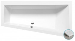 POLYSAN - ANDRA R SLIM asymetrická vaňa 170x90x45cm, biela (81511S)