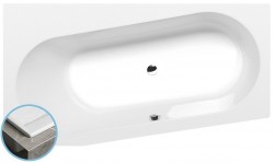 POLYSAN - ASTRA WL SLIM asymetrická vaňa 165x90x48cm, biela (30611S)