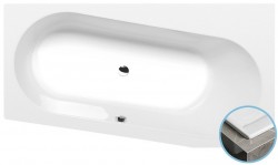 POLYSAN - ASTRA WR SLIM asymetrická vaňa 165x90x48cm, biela (31611S)