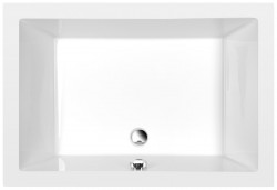 POLYSAN - DEEP hlboká sprchová vanička obdĺžnik 110x75x26cm, biela (72883)