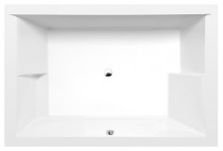 POLYSAN - DUPLA obdĺžniková vaňa s konštrukciou 180x120x47cm, biela (13711)