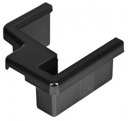 POLYSAN - EASY BLACK krytka spojovacieho profilu, ľavá (ND708LB)