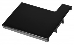 POLYSAN - EASY BLACK krytka stenového profilu, pravá (NDAE468RB)