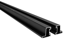 POLYSAN - EASY BLACK set vodorovných nastavovacích profilov pivotových dverí 1900 (ND549B)