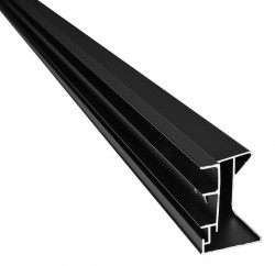POLYSAN - EASY BLACK stenový profil pre pevné sklo, 1900 (ND547B)