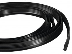 POLYSAN - EASY BLACK zatláčacie tesnenie pivotových dverí, 1838 (ND007B)