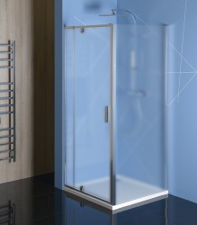 POLYSAN - Easy Line obdĺžniková/štvorcová sprchová zástena pivot dvere 800-900x900, L/P, sklo Brick (EL1638EL3338)