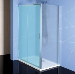 POLYSAN - EASY LINE sprchová bočná stena 700, sklo BRICK (EL3138)