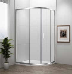 POLYSAN - EASY štvrťkruhová sprchová zástena 900x800, L/R, čire sklo (EL2815)