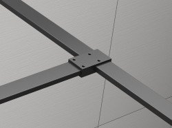 POLYSAN - ESCA T- spojka vzpier, čierna mat (ES7525)