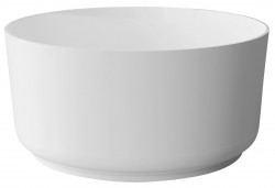 POLYSAN - ESTATIS voľne stojaca vaňa liaty mramor ø110x51cm, biela matná (93868)