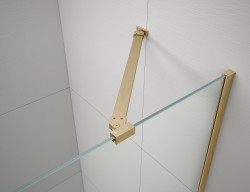 POLYSAN - FISA stenový profil a vzpera, zlatá matná (FS8042)