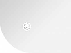 POLYSAN - FLEXIA sprchová vanička z liateho mramoru štvrťkruh, s možnosťou úpravy rozmeru, 120x90cm, R550, pravá (91391)