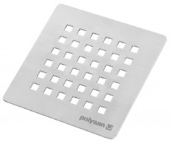 POLYSAN - FLEXIA štvorcová krytka sifónu, nerez mat (73245)