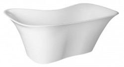 POLYSAN - FLORA voľne stojaca vaňa liaty mramor 180x80x67cm, biela (99713)
