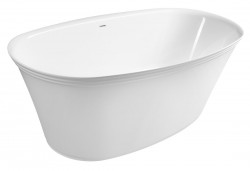POLYSAN - FLORINA voľne stojaca vaňa liaty mramor 170x80x61cm, biela (93858)