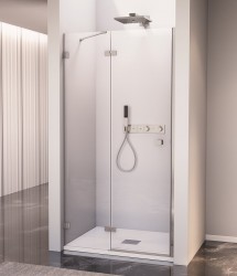 POLYSAN - FORTIS EDGE sprchové dvere do niky 900, číre sklo, ľavé (FL1690L)