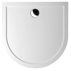 POLYSAN - ISA sprchová vanička z liateho mramoru, polkruh 90x90cm, biela (50511)