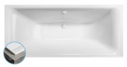 POLYSAN - KALDERA SLIM obdĺžniková vaňa 180x80x40cm, biela (60611S)