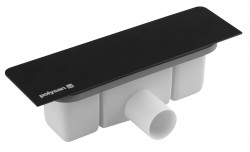 POLYSAN - KAZUKO vaničkový sifón, DN40, krytka čierna (26337)