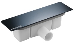 POLYSAN - KAZUKO vaničkový sifón, DN40, krytka gun metal (26367)