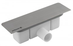 POLYSAN - KAZUKO vaničkový sifón, DN40, krytka nerez mat (26317)