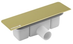 POLYSAN - KAZUKO vaničkový sifón, DN40, krytka zlato (26357)