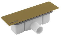 POLYSAN - KAZUKO vaničkový sifón, DN40, krytka zlato mat (26347)