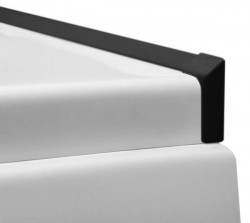 POLYSAN - Krycia lišta pre vane a vaničky, 2x 1950, 2x roh, 2x zakončenie, čierna (91020B)