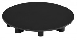 POLYSAN - Krytka sifónu, ABS/čierna mat (17511B)