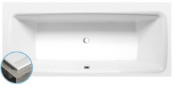 POLYSAN - KVADRA SLIM obdĺžniková vaňa 170x80x47cm, biela (18611S)