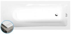POLYSAN - LISA SLIM obdĺžniková vaňa 160x70x47cm, biela (86111S)
